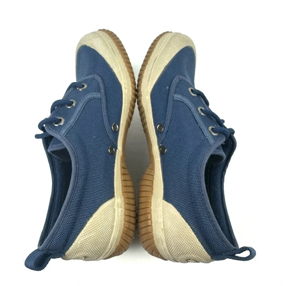 Vasque‎ Portage Low Green Trail Hiking Shoes 7.5 Blue Canvas Womens Lace Up